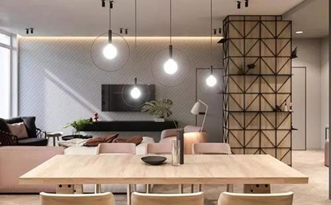 全屋定制家具利用屋內(nèi)的梁和柱，星空梵高全屋定制