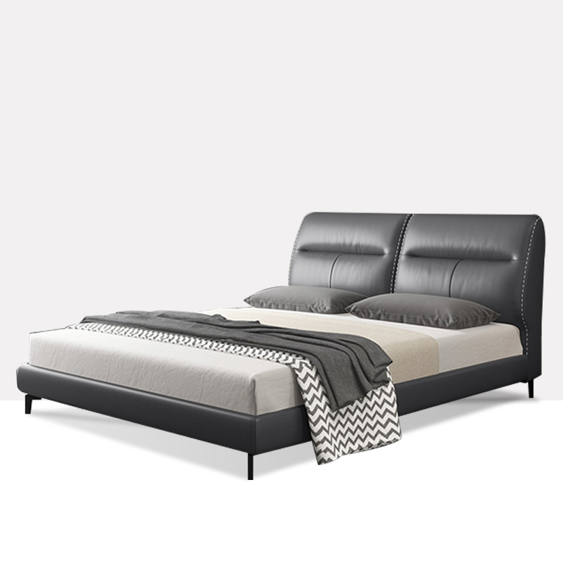 輕奢風(fēng)格 頭層真皮軟床 真皮世家 8126 輕奢風(fēng)格 頭層真皮軟床 真皮世家 8126